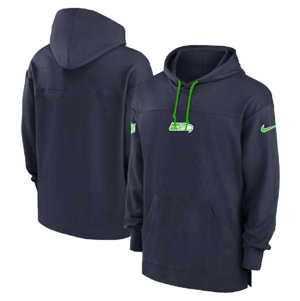 Men's Seattle Seahawks Navy Performance Pullover Hoodie,We sell and wholesale Men's Seattle Seahawks Navy Performance Pullover Hoodie on line form chian!